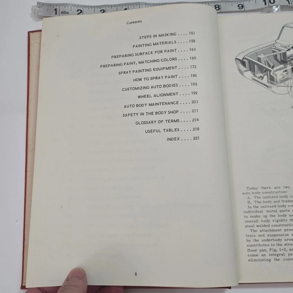 VTG 1965 Auto Body Repairing and Repainting Book Bill Toboldt Hardcover USA Made